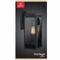 Globe Electric Vintage 1-Light Matte Black Hurley Wall Sconce GL7468